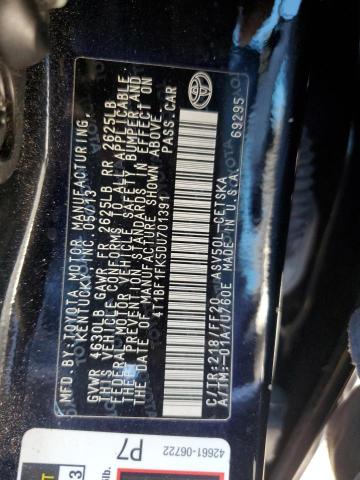 2013 TOYOTA CAMRY L #3304383589