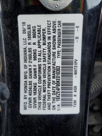 2019 HONDA INSIGHT TO #3301637626