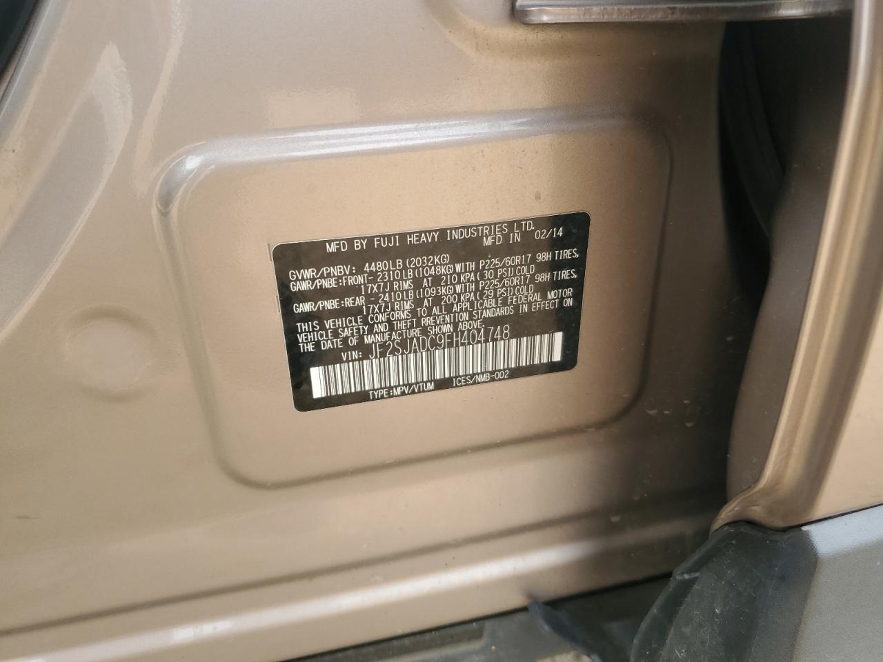 SUBARU FORESTER 2.5I PREMIUM