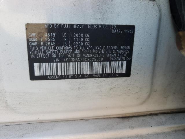 2016 SUBARU LEGACY 2.5 #3296280507