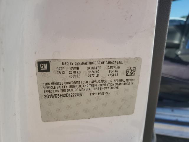 2013 CHEVROLET IMPALA LT - 2G1WG5E32D1222497