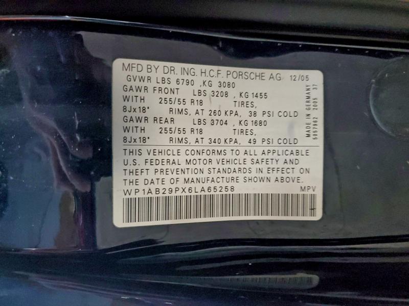 2006 PORSCHE CAYENNE S #3296983864