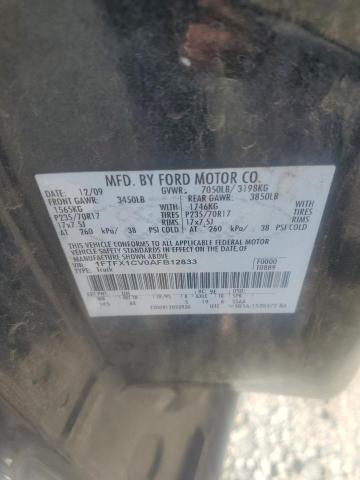 2010 FORD F150 SUPER - 1FTFX1CV0AFB12833