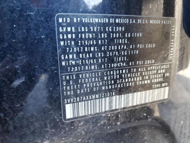 2021 VOLKSWAGEN TIGUAN SE #3301605682