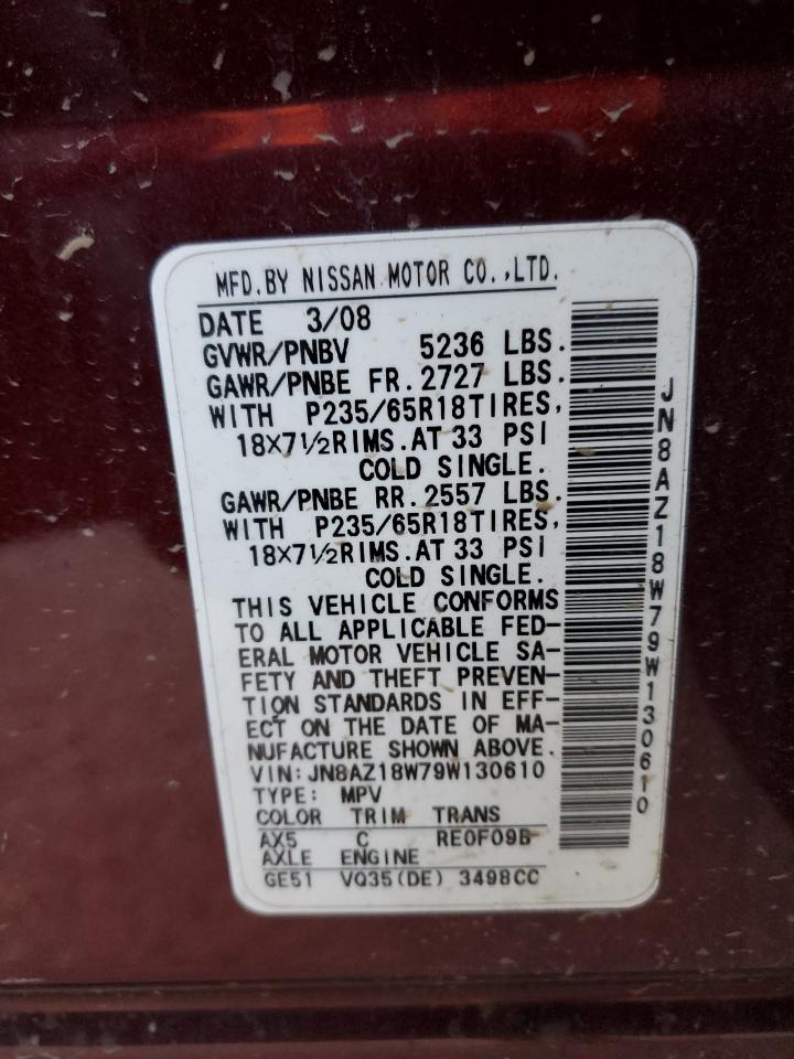 Lot #3298123179 2009 NISSAN MURANO S