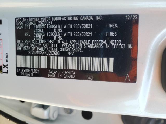 2024 LEXUS RX 350 BAS #3294461524