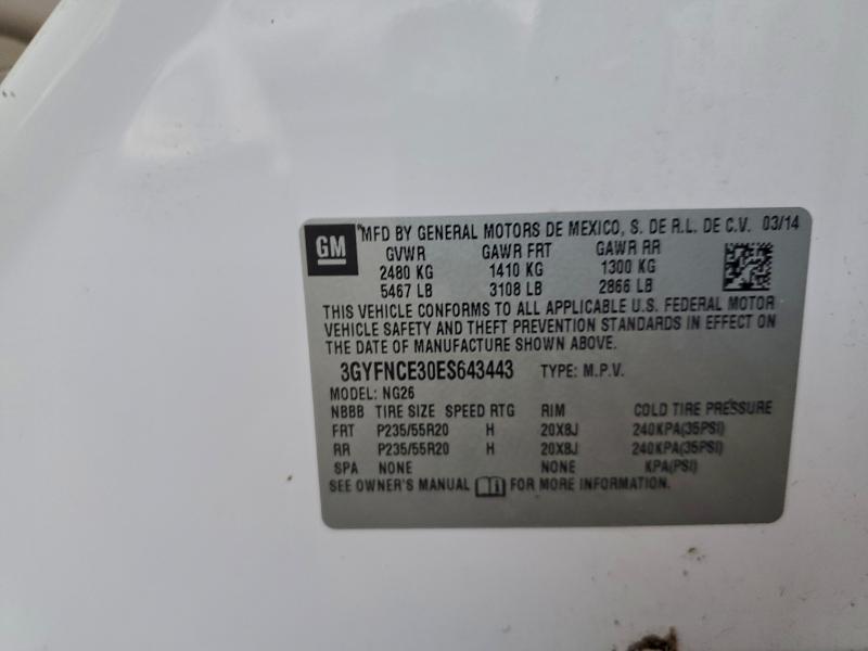 2014 CADILLAC SRX PERFOR #3302704012