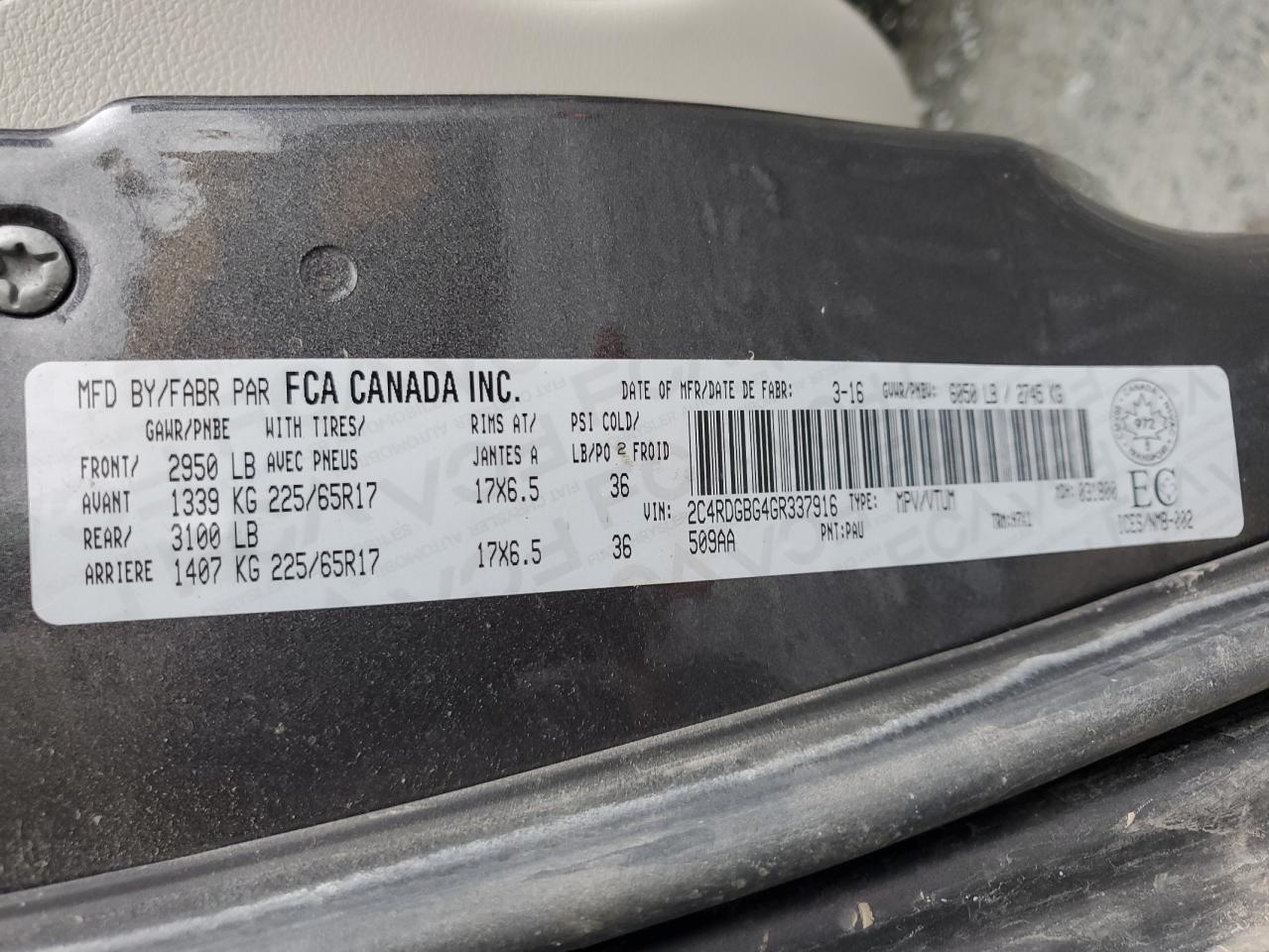 DODGE GRAND CARAVAN SE