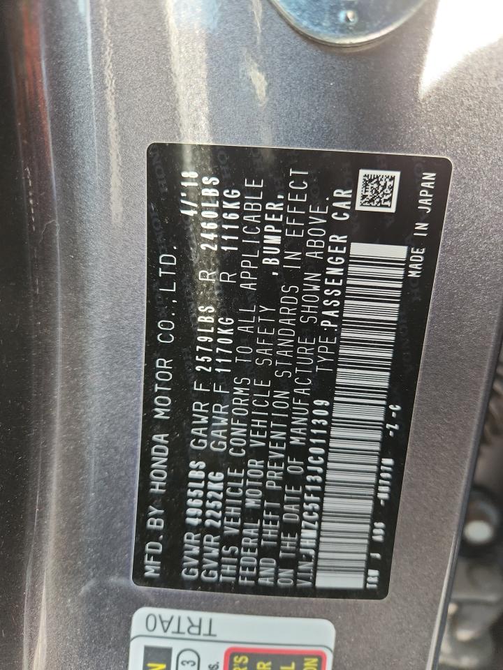 Lot #3301764327 2018 HONDA CLARITY