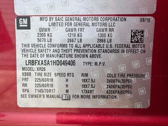 2017 BUICK ENVISION P #3279504277