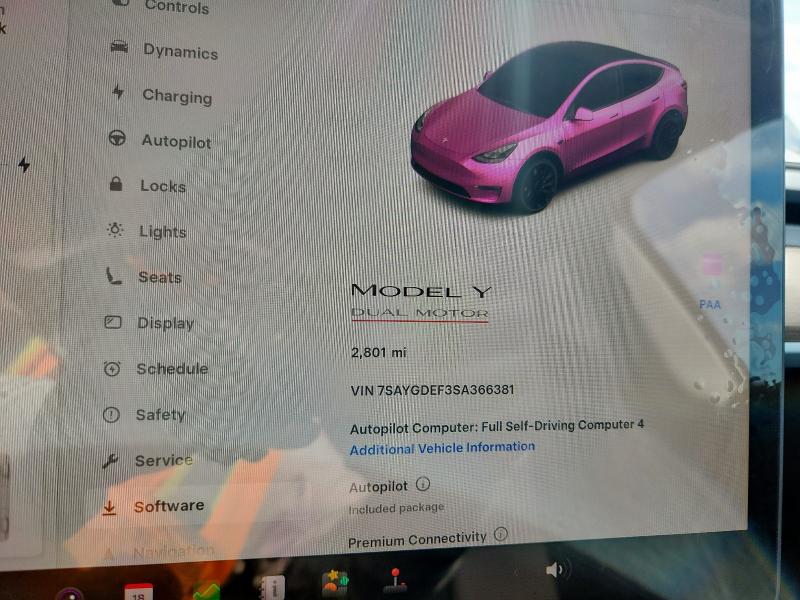 2025 TESLA MODEL Y #3291161994