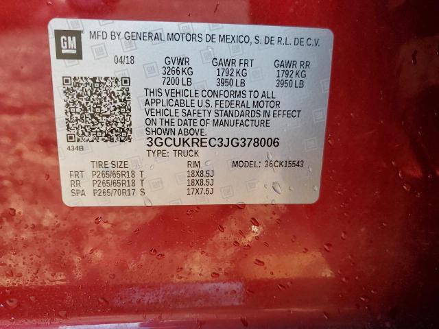 2018 CHEVROLET SILVERADO #3287816098