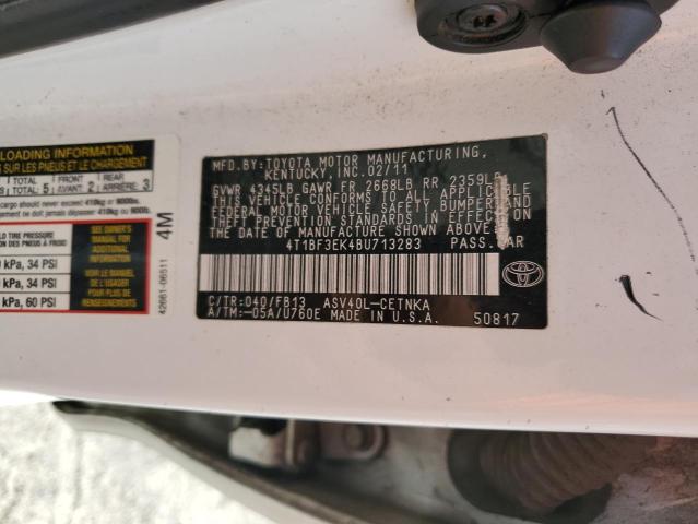 2011 TOYOTA CAMRY BASE - 4T1BF3EK4BU713283
