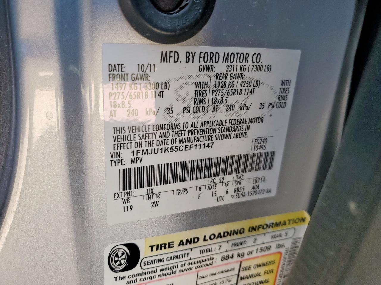 FORD EXPEDITION LIMITED