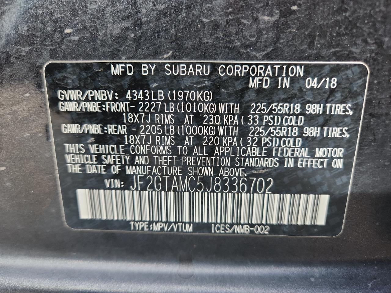 SUBARU CROSSTREK LIMITED