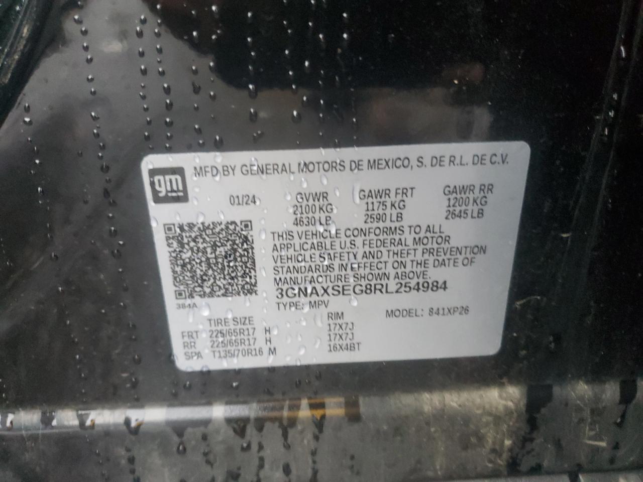 CHEVROLET EQUINOX LS