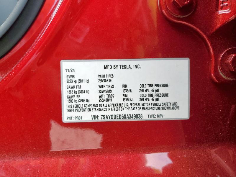 2025 TESLA MODEL Y #3319174525