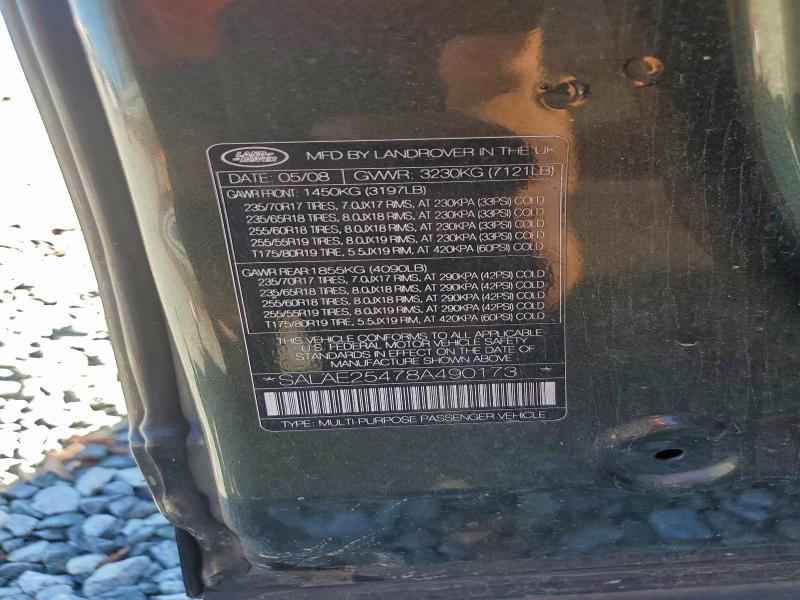 2008 LAND ROVER LR3 SE #3296321451