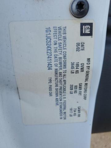 2002 CHEVROLET CAVALIER B #3287690036