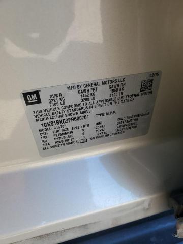 2015 GMC YUKON SLT #3293297428