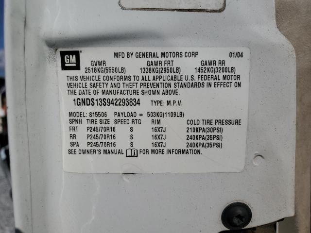 2004 CHEVROLET TRAILBLAZE #3303885747