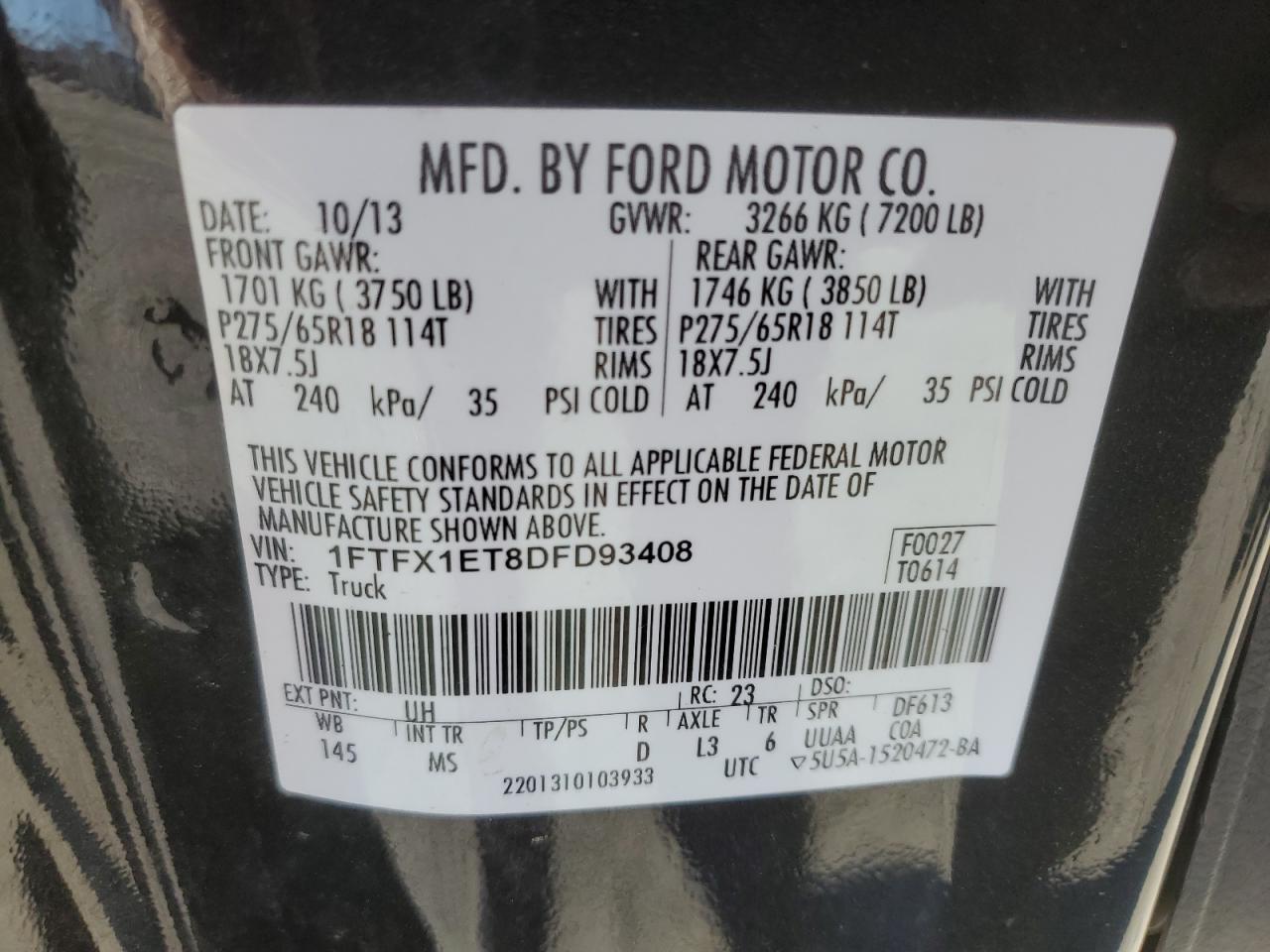 FORD F-150 SUPER CAB