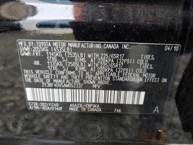 2010 TOYOTA RAV4 - 2T3BF4DV5AW052337