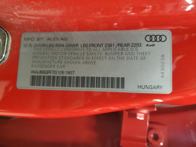 2016 AUDI A3 PREMIUM - WAUB8GFF7G1051907