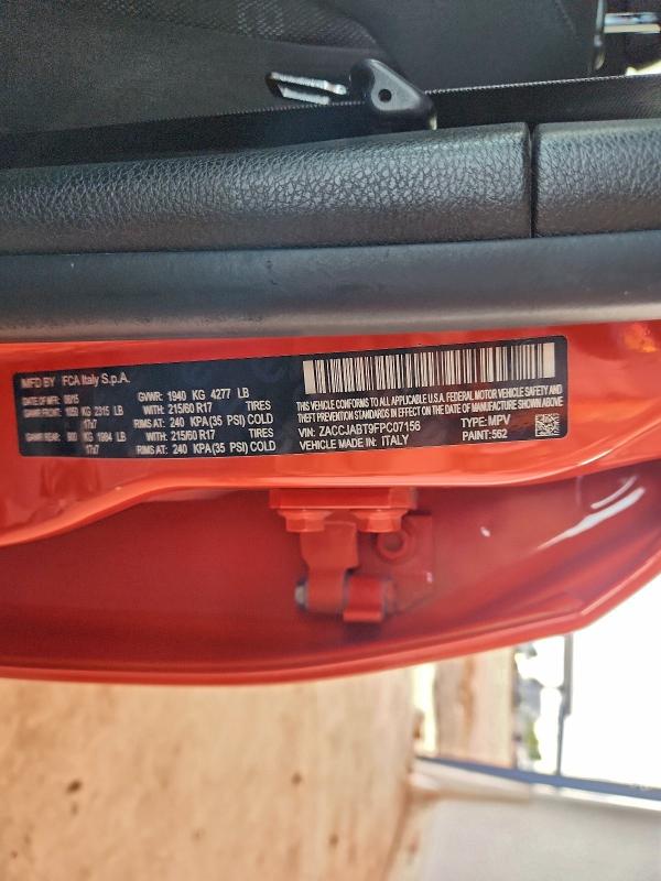 2015 JEEP RENEGADE L #3301863981