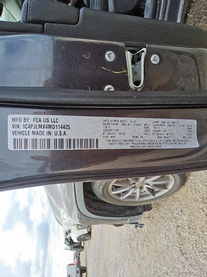 Lot #3302915073 2021 JEEP CHEROKEE L