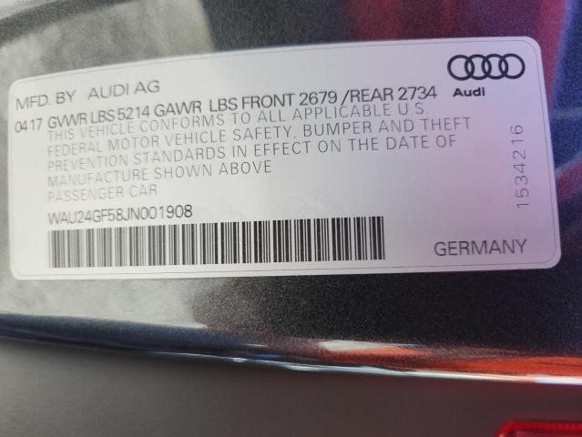 2018 AUDI S5 PRESTIG - WAU24GF58JN001908