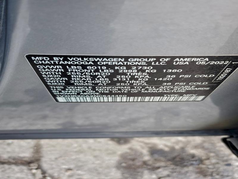 2022 VOLKSWAGEN ATLAS SE #3301893480