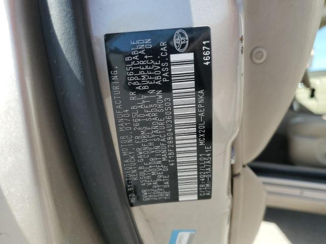 2004 TOYOTA AVALON XL #3304171458
