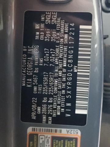 2022 KIA SORENTO LX #3315819351