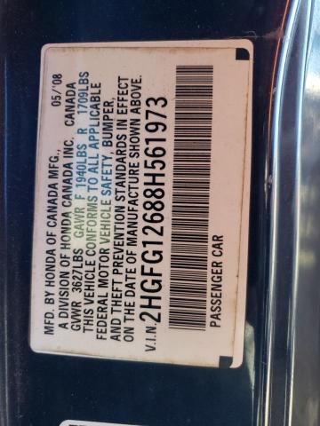 2008 HONDA CIVIC LX #3301415396