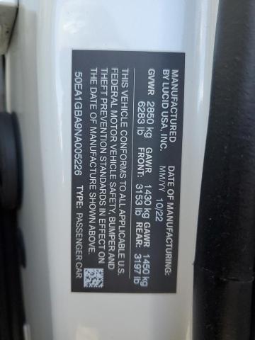 2022 LUCID MOTORS AIR GRAND #3290324989