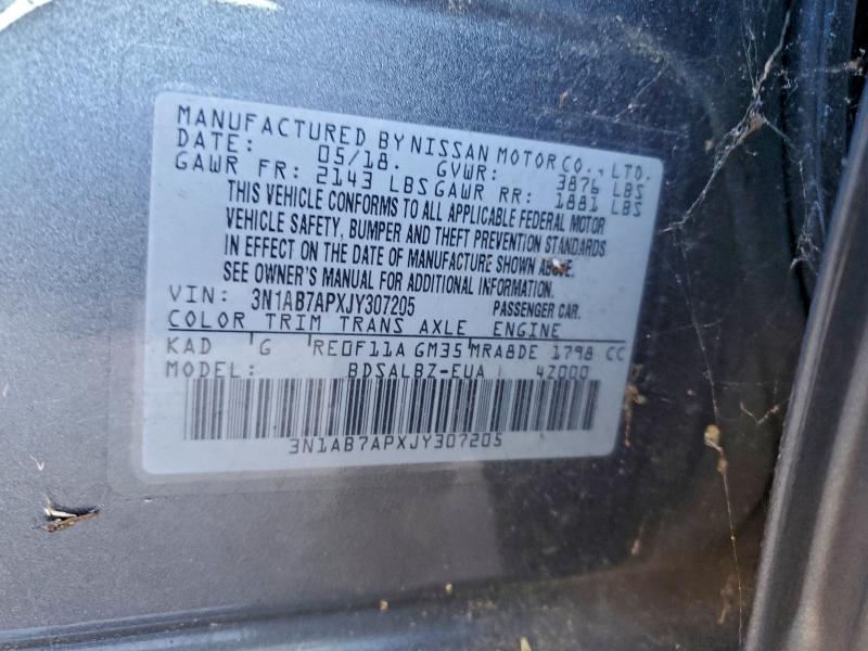 2018 NISSAN SENTRA S #3305381301