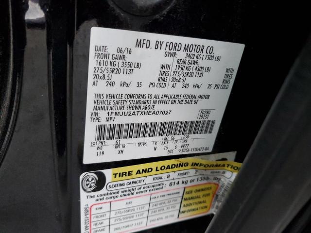 2017 FORD EXPEDITION #3292736597