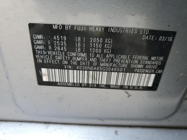 2016 SUBARU LEGACY 2.5 #3297934777