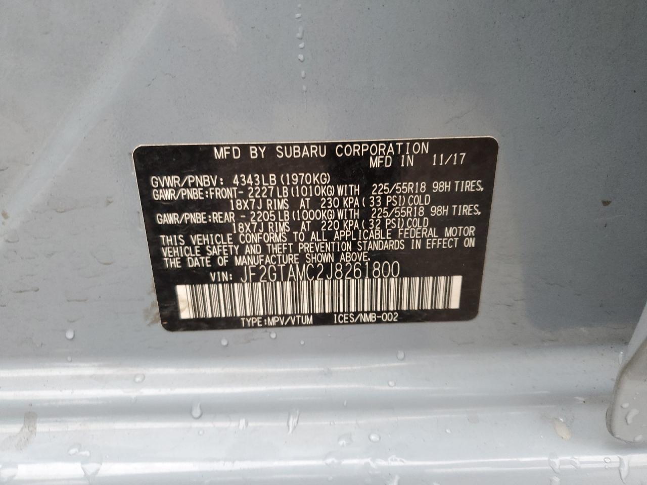 SUBARU CROSSTREK LIMITED