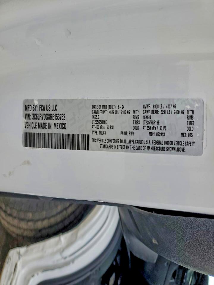 Lot #3296227609 2024 RAM PROMASTER