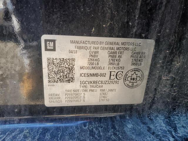 2018 CHEVROLET SILVERADO - 1GCVKREC8JZ329291