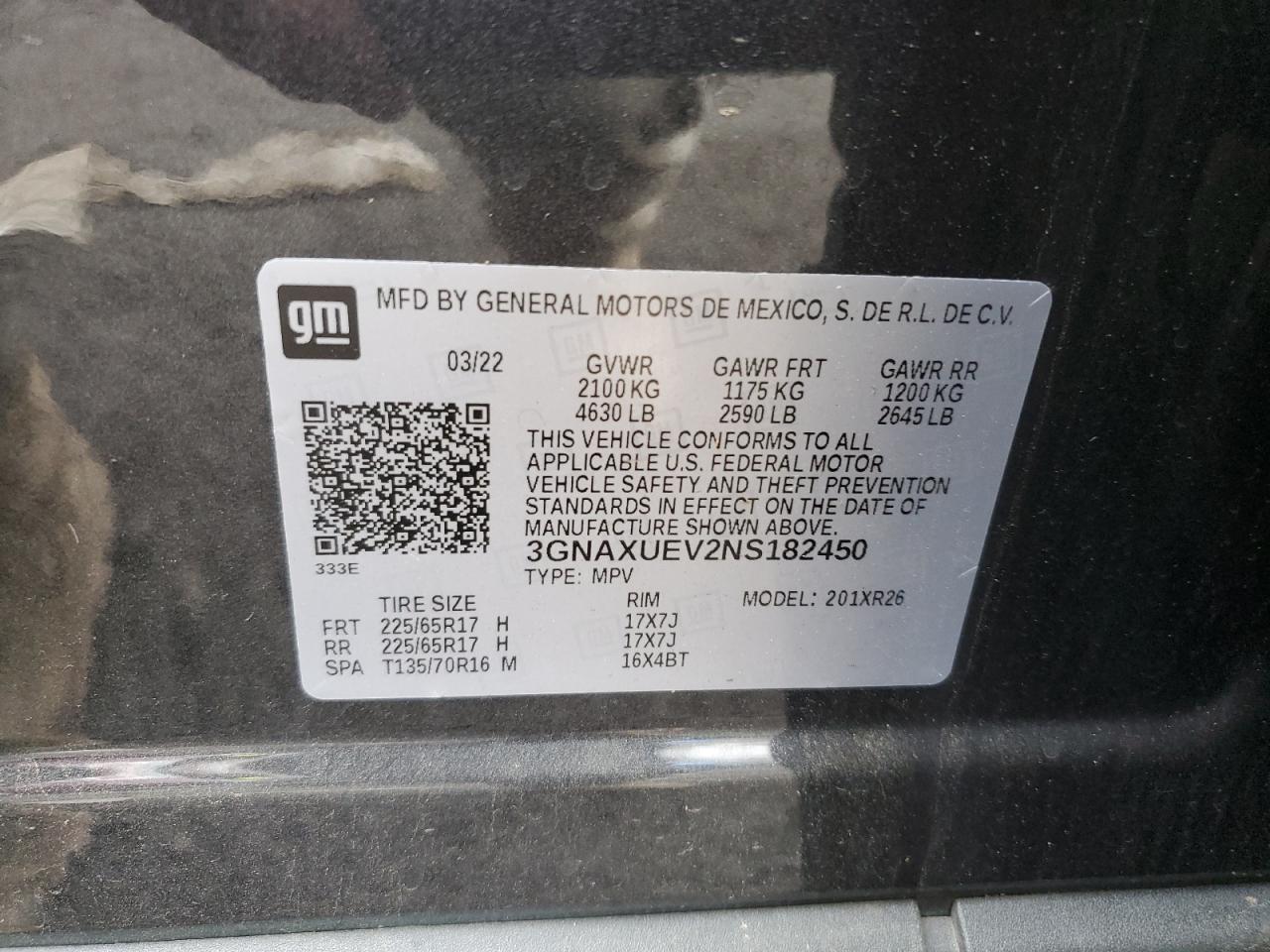 CHEVROLET EQUINOX LT