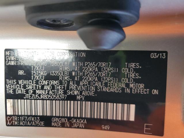 2013 TOYOTA 4RUNNER SR #3298055128