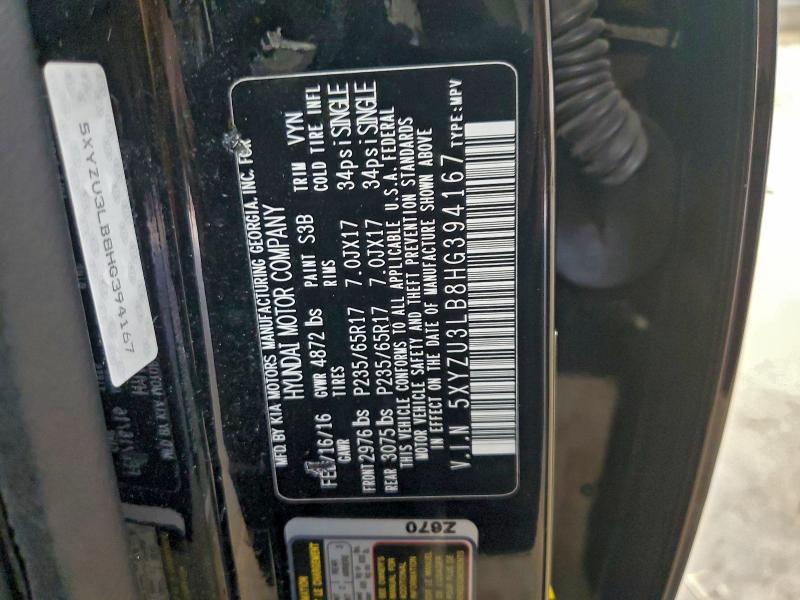 2017 HYUNDAI SANTA FE S #3302749057