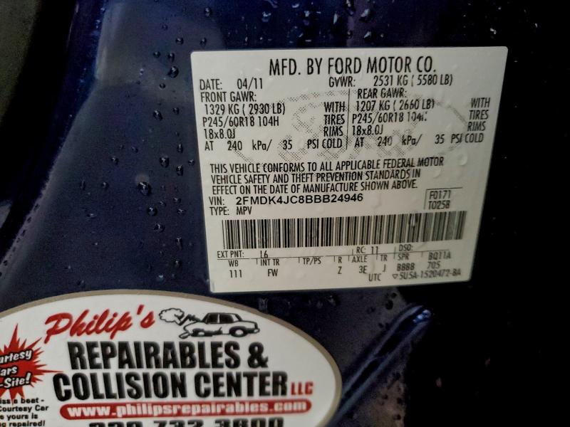 2011 FORD EDGE SEL #3296936819