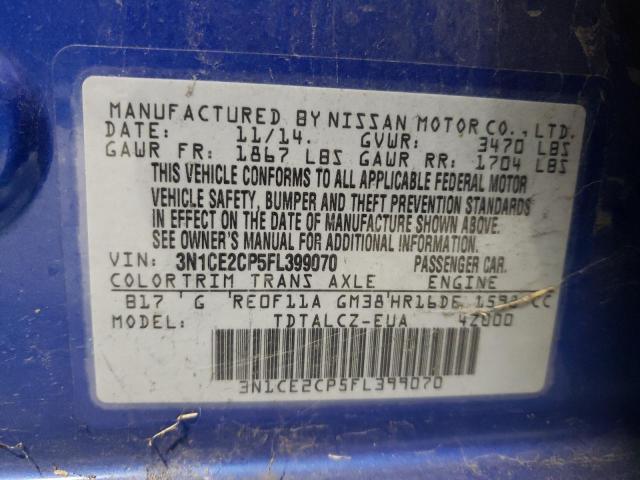 2015 NISSAN VERSA NOTE 3N1CE2CP5FL399070