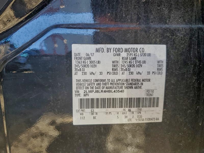 2017 LINCOLN MKX RESERV #3301809337