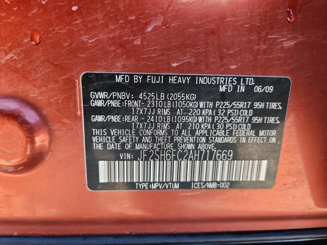 SUBARU FORESTER 2.5XT LIMITED