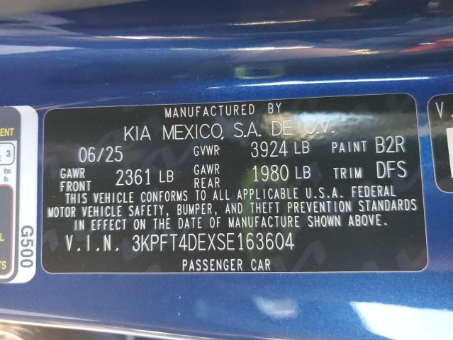 2025 KIA K4 LX #3296254423
